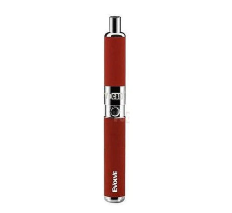 Yocan Evolve-D Vaporizer in Red, Portable Steel Design, 650mAh for Dry Herbs - Front View