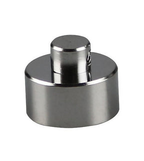 Yocan Evolve Plus Coil Cap in Silver - 5 Pack for Vaporizers, Compact Design, Top View