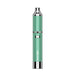 Yocan Evolve Plus Vaporizer in Azure Green, portable quartz dab pen with 1100mAh battery, front view
