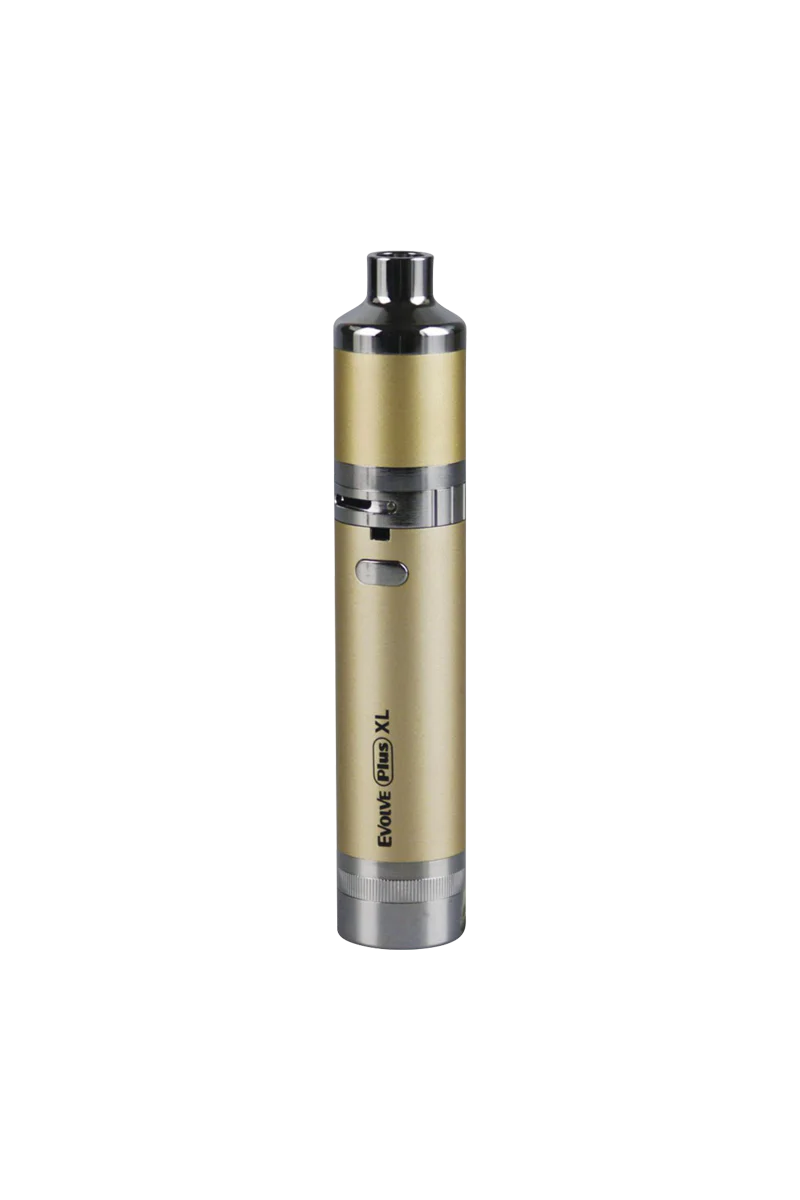 Yocan Evolve Plus XL Vaporizer in Gold, Portable Quartz Dab Pen, Side View