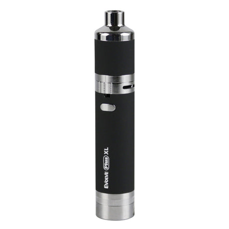 Yocan Evolve Plus XL Vaporizer in Black, front view, 4.5" portable dab/wax pen with quartz coil