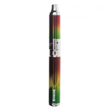 Yocan Evolve Vaporizer in Rasta design, portable dab/wax pen with 650mAh battery, front view