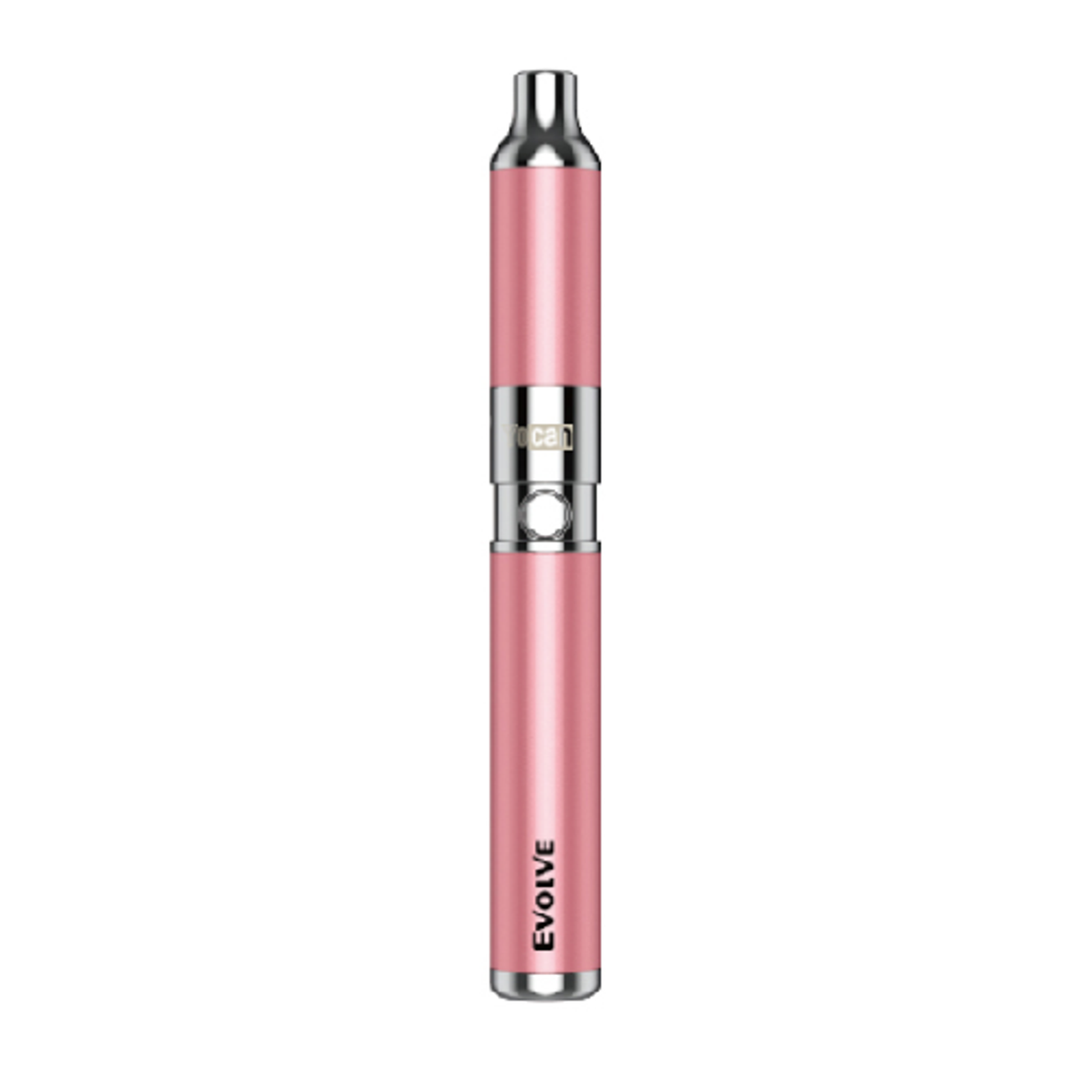 Yocan Evolve Vaporizer in Sakura Pink, Portable Dab/Wax Pen with 650mAh Battery - Front View
