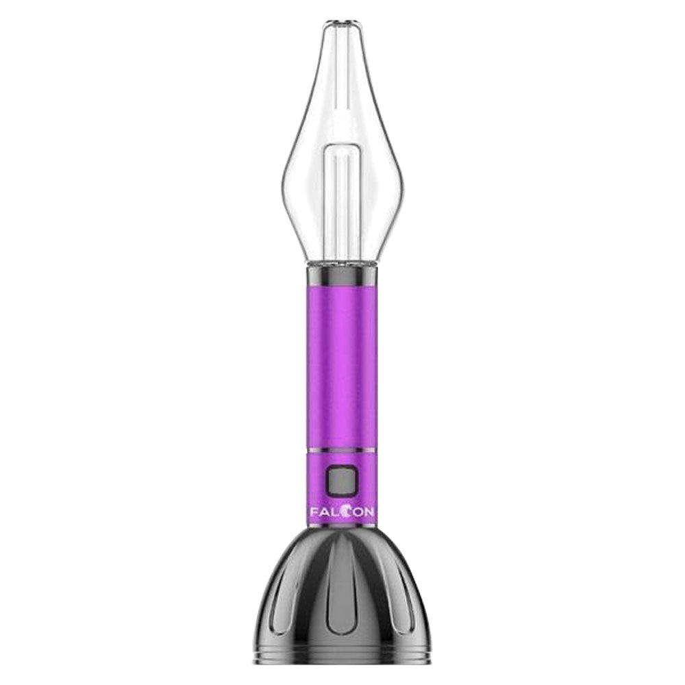 Yocan Falcon 6 in 1 Vape in Purple, front view on white background, portable design for concentrates and dry herbs