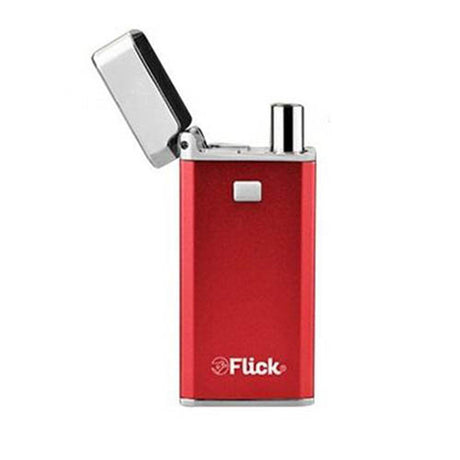 Yocan Flick 2-in-1 Vaporizer in Red, Portable Design with Flip-Top for Concentrates and Oils