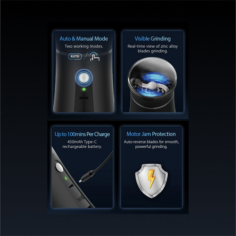 Yocan iShred Electric Grinder | Black | 450mAh