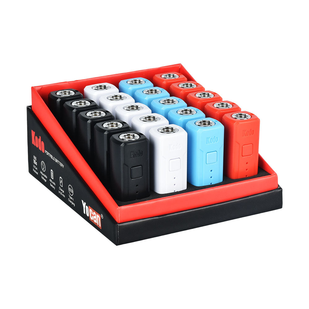 Yocan Kodo 510 Box Mod | 400mAh | 10s Preheat | 20pc Display DankGeek Yocan Kodo 510 Box Mod | 400mAh | 10s Preheat | 20pc Display DankGeek