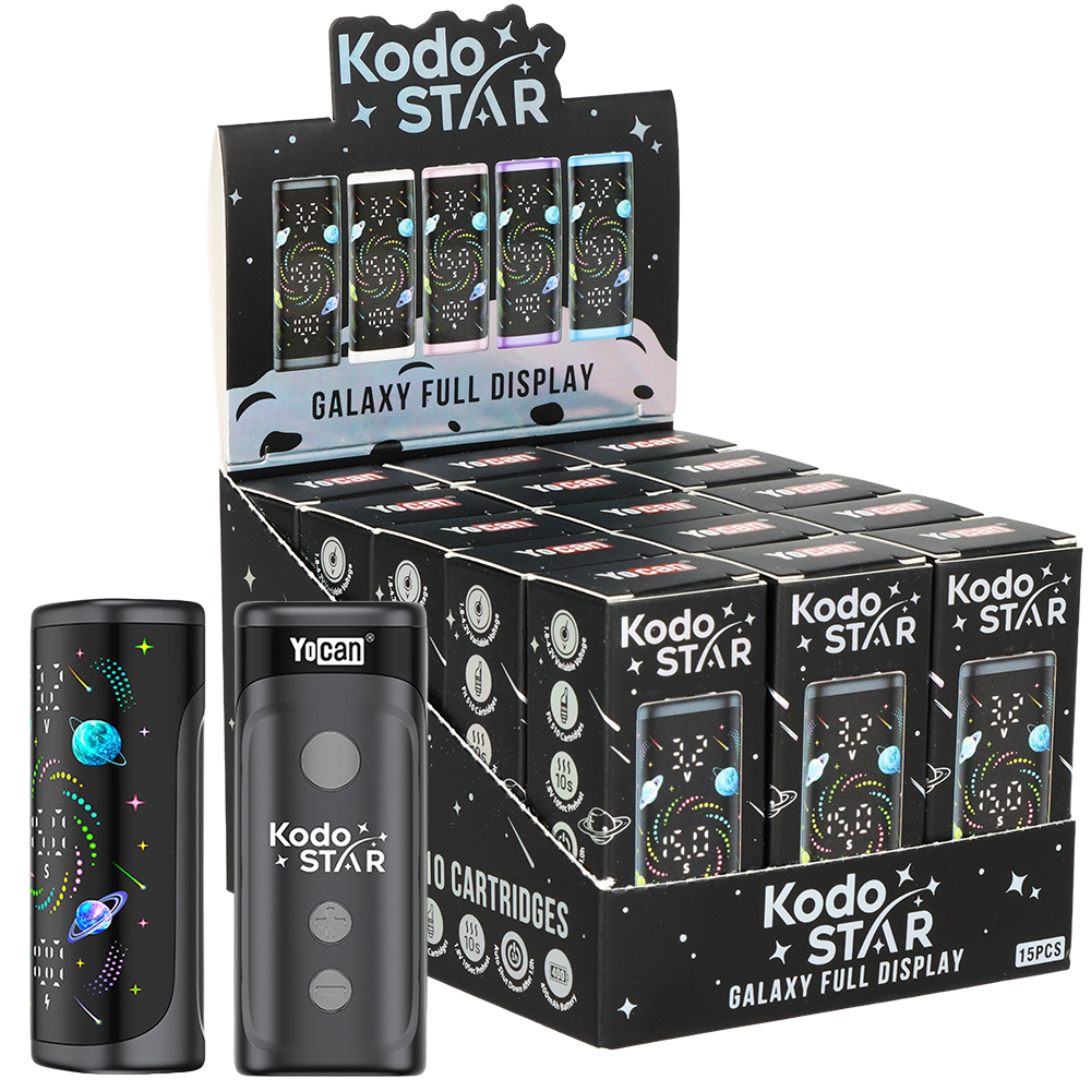 Yocan Kodo Star 510 Box Mod | 400mAh | Assorted Colors | 15ct Display