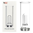 Yocan Pillar Replacement Glass Mouthpiece for E-Rigs, Clear Borosilicate, Side View