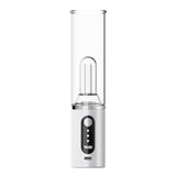 Yocan Pillar TGT Tech Electric Dab Rig in White, 1400mAh, front view on seamless white background