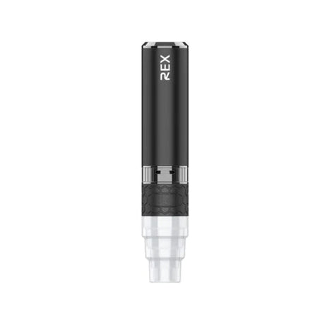 Yocan Rex Portable E-nail Vaporizer in Black, front view, compact design, for concentrates, battery powered