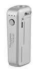 Yocan UNI Portable Box Mod in Silver, compact design with battery power, side view on white background