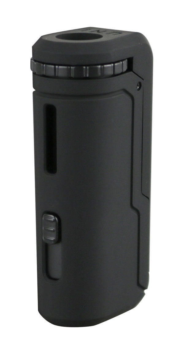Yocan UNI Black Portable Box Mod side view, compact design with battery power for vaporizers