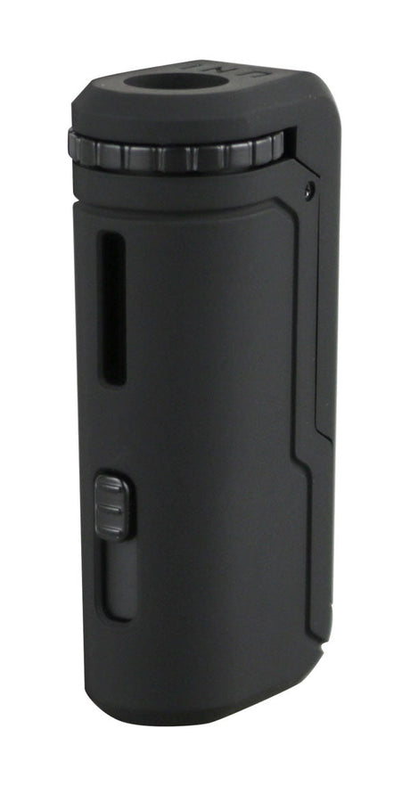 Yocan UNI Box Mod in sleek black, front view, compact and portable with battery for vaping