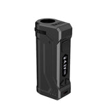 Yocan UNI Pro Box Mod in Black, 650mAh Battery, Portable Vape for Concentrates, Side View
