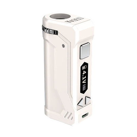 Yocan UNI PRO Box Mod in White - 650mAh Battery Portable Vaporizer for Concentrates, Side View