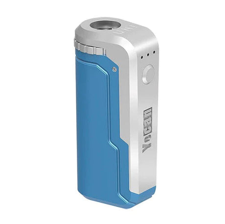 Yocan UNI Box Mod in Blue, Portable 650mAh Battery Vaporizer for Concentrates, Side View