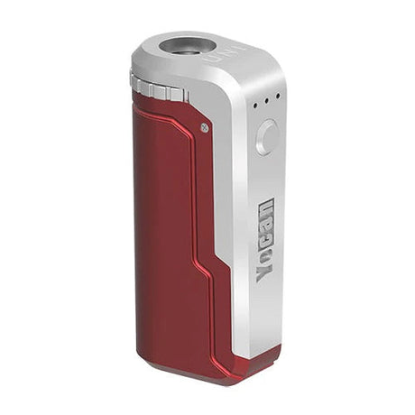 Yocan UNI Box Mod in Red, Portable 650mAh Battery Vaporizer for Concentrates, Front View