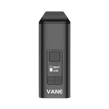 Yocan Vane Dry Herb Vaporizer in Black, Portable Design with Digital Display - Front View