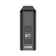 Yocan Vane Dry Herb Vaporizer in Black, Portable Design with Digital Display - Front View