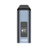 Yocan Vane Dry Herb Vaporizer in Blue, Front View, Portable Design with Digital Display