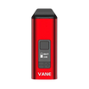 Yocan Vane Dry Herb Vaporizer in Red, Portable Design with Digital Display - Front View