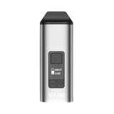 Yocan Vane Dry Herb Vaporizer in Silver, Portable Design with Digital Display - Front View