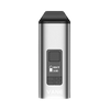Yocan Vane Dry Herb Vaporizer in Silver, Portable Design with Digital Display - Front View