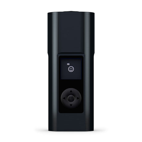 Arizer Solo 3 Portable Vaporizer front view on seamless white background, digital display with 'Hi'