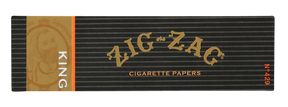 Zig Zag Kingsize Slow-Burning Rolling Papers pack front view for dry herbs