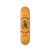 Zig Zag Logo Orange Skateboard Deck, Top View, featuring iconic branding and durable wood construction.