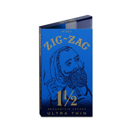Zig Zag Ultra Thin 1 1/2 Rolling Papers Front View on Seamless White Background