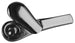 Black Zinc Alloy Excursion Pipe, Portable 3.75" Spoon Design, Closable Lid, Side View
