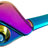 Zinc Alloy Excursion Pipe in Rainbow, Portable 3.75" Spoon Design, Side View on White