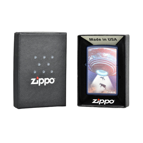 Pulsar Design Series Zippo Lighter with Classic UFO Print, 10pc Display Box, Made in USA