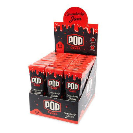 Pop Cones 1 ¼ Unbleached Cones - Tropical & Fruit Mix 24ct Display