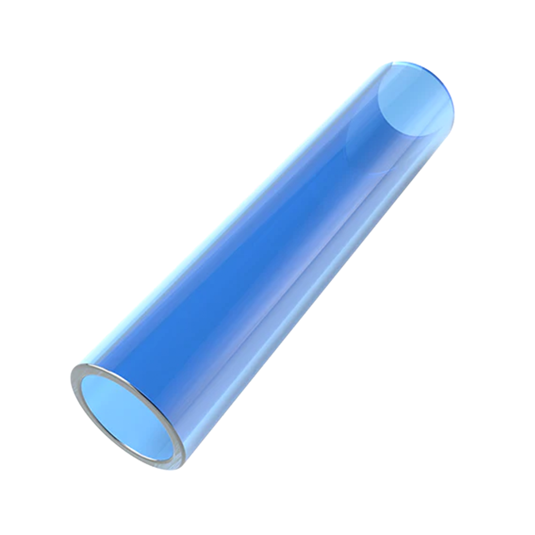 Stündenglass Replacement Hose in Blue - Angled View on Seamless White Background