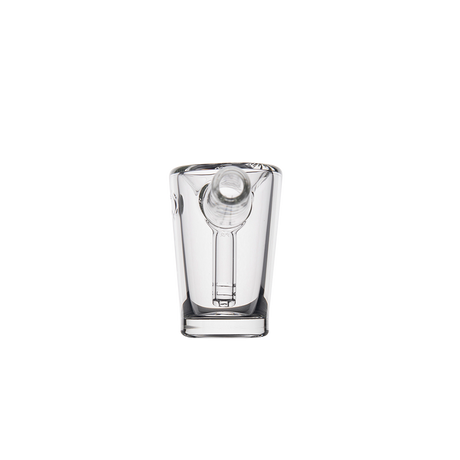 MJ Arsenal Basin Compact Bubbler front view on seamless white background, 100% Borosilicate Glass