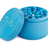Z1 2.5" Ceramic Grinder in MidBlue by Blue Bus Fine Tools, 4-part design with textured grip