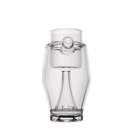 MJ Arsenal Proxy Bubbler Mini front view, compact glass dab rig with seamless design