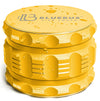 GAC 2.5" Yellow Ceramic Herb Grinder by Blue Bus Fine Tools, 4-Part, Compact Design