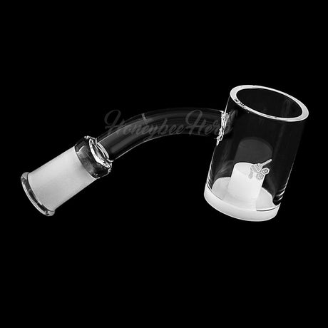 Honey & Milk Core Reactor Quartz Banger at 45° angle, clear, for dab rigs, by Honeybee Herb