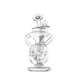 MJ Arsenal Infinity Mini Dab Rig with Banger Hanger, Clear Borosilicate Glass, Front View