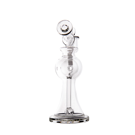 MJ Arsenal Apollo Mini Dab Rig with Banger Hanger, Clear Borosilicate Glass, 7" Height
