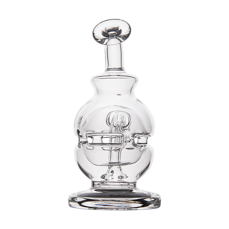 MJ Arsenal Royale Vape Edition mini dab rig front view with clear glass and compact design