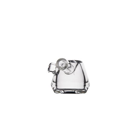 MJ Arsenal Kettle Hand Pipe - Clear Glass - Front View on White Background