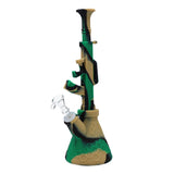 RGR Canada 11.5" AK47 Silicone Water Pipe in Camo Design, Beaker Style, Side View