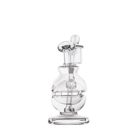 MJ Arsenal Royale Mini Dab Rig with Banger Hanger - Clear Borosilicate Glass, Front View