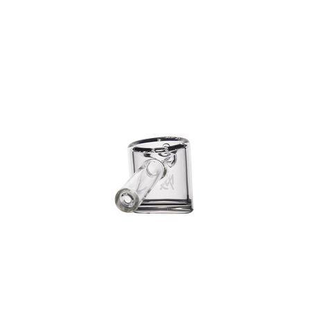 MJ Arsenal Kickstand Hand Pipe - Clear Glass with Unique Design - Front View