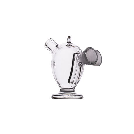 MJ Arsenal Dubbler Double Bubbler, portable borosilicate glass, 45-degree joint, side view